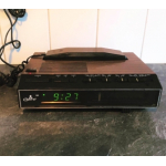 Vintage Cobra wekkerradio met telefoon